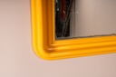 Miroir carré en plastique orange - 4