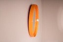 Miroir rond en plastique orange-3