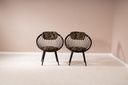 Paire de fauteuils tissu tigre-3