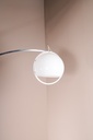 Lampadaire arc pied rond en travertin-2