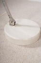 Lampadaire arc pied rond en travertin-4