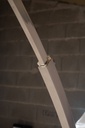 Lampadaire arc pied rond en travertin-5