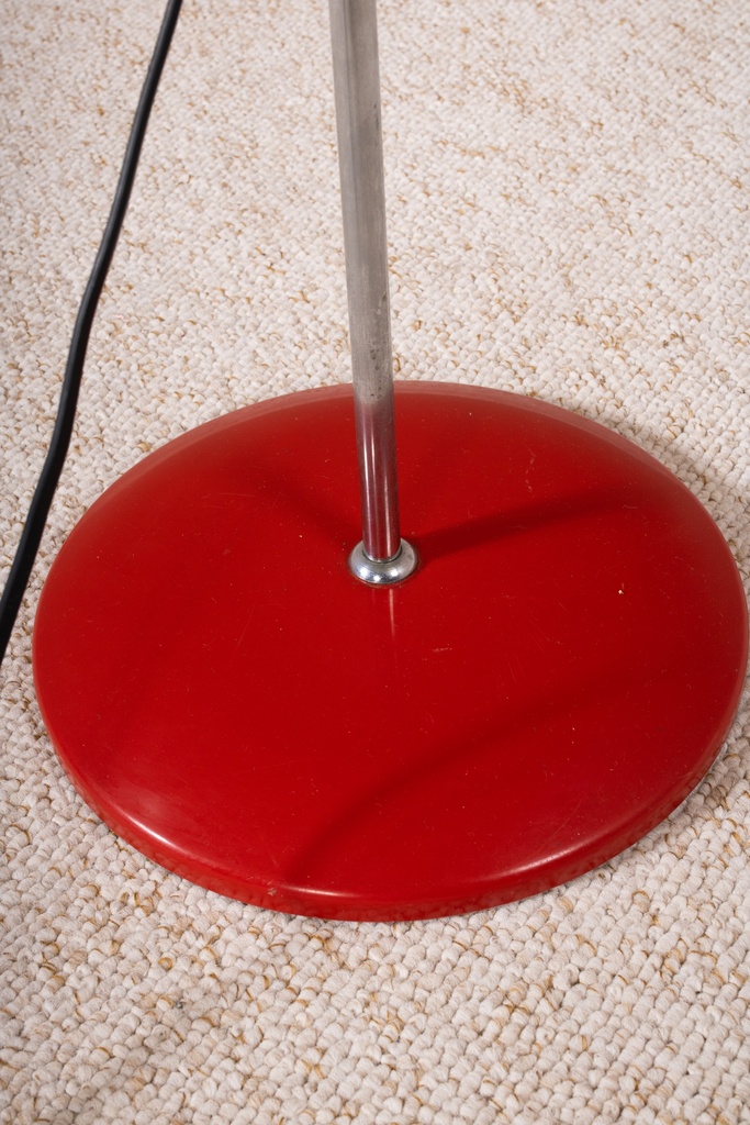 Lampadaire deux spots rouges -5
