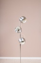 Lampadaire eyeball en alu brossé-3