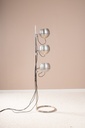 Lampadaire chromé eyeball, 3 feux réglables