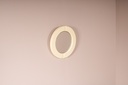 Miroir rond en plastique blanc