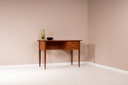 Bureau scandinave en teck, 2 tiroirs