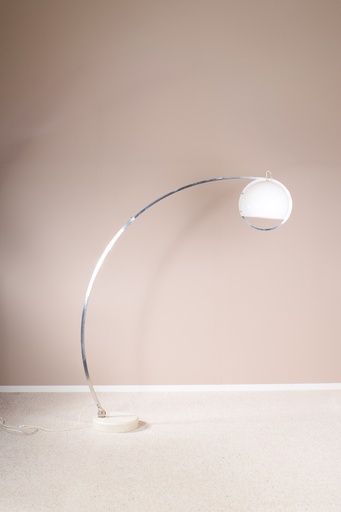Lampadaire Guzzini, pied en travertin